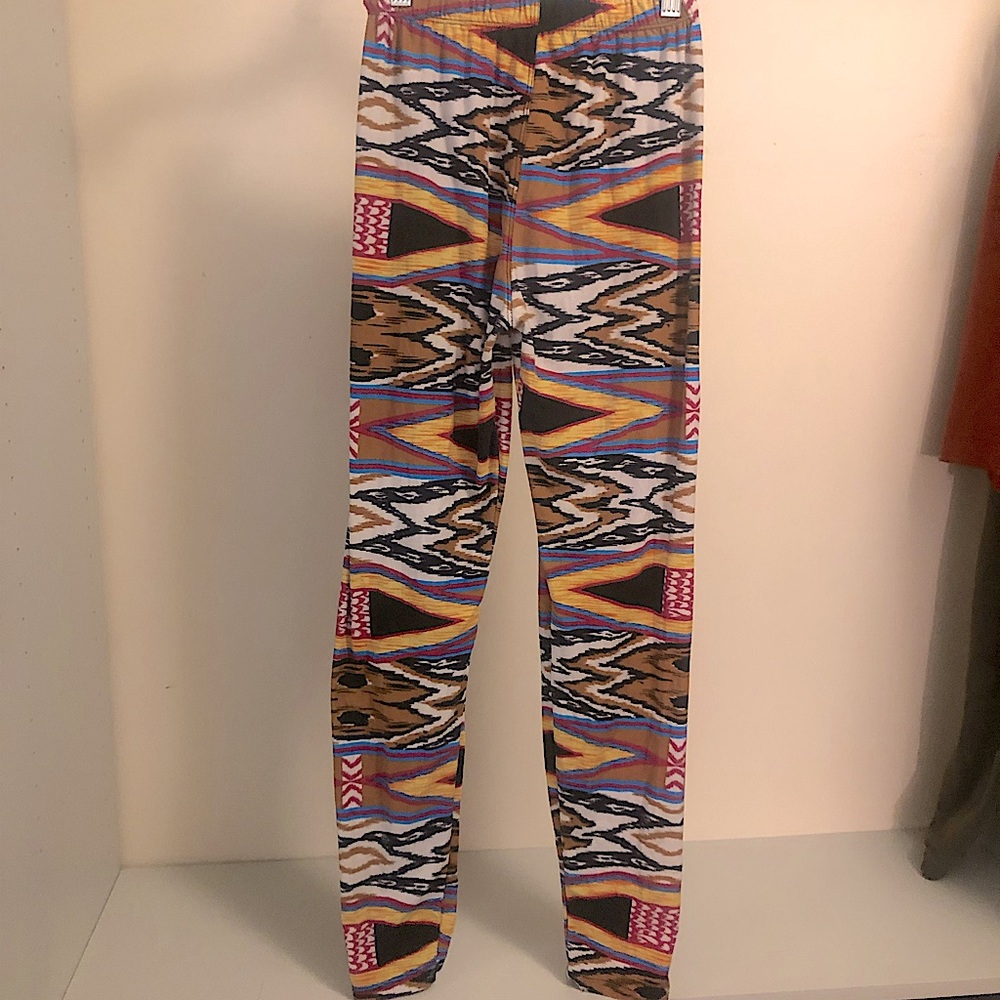 Daughters of Culture multicolor print leggings - size M